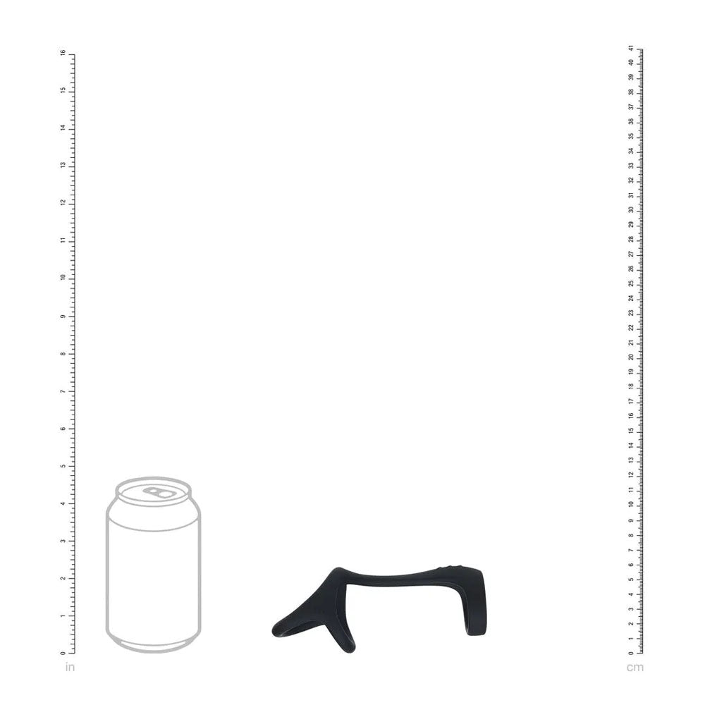 LEVELZ Tri O Silicone Shaft Cock & Ball Ring - Black Cock & Balls Ring - LVL01-0042BLK