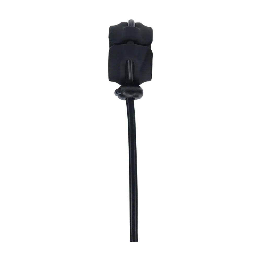 LEVELZ Wide Detachable Lasso Cock Ring - Black - Black Adjustable Cock Ring-LVL01-0054BLK