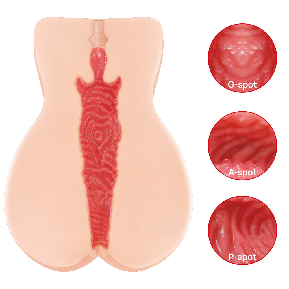 Kokos Vanilla Onahole 004 - Flesh Dual Layer Vagina Stroker - M01-003-13DE