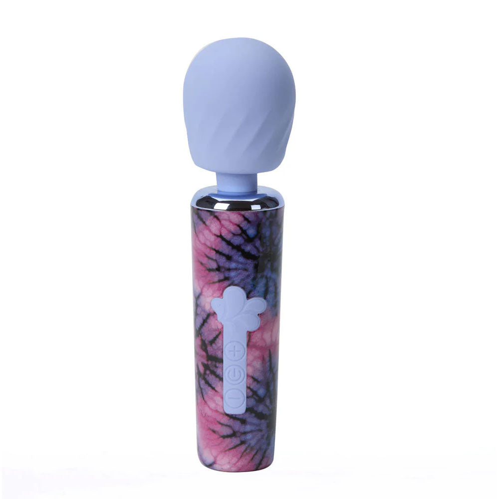 Maia JOURNEE Wand - Purple 15.9 cm USB Rechargeable Massage Wand - MA25-10-TIE-DYE