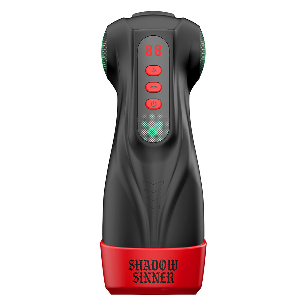 MASTURS Raven - USB Rechargeable Vibrating and Sucking Auto Stroker with Augmented Reality - MAS002BLK