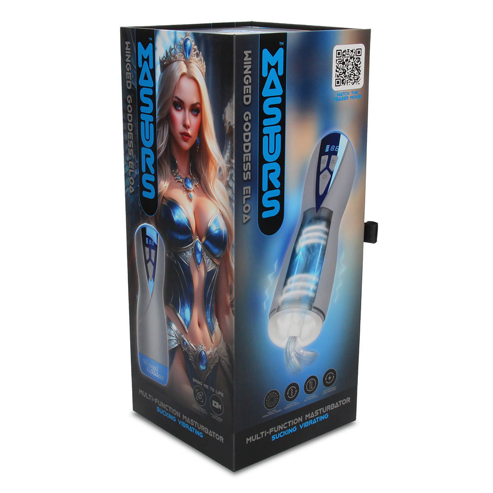 MASTURS Eloa - USB Rechargeable Sucking & Vibrating Auto Stroker with Augmented Reality - MAS005GRY