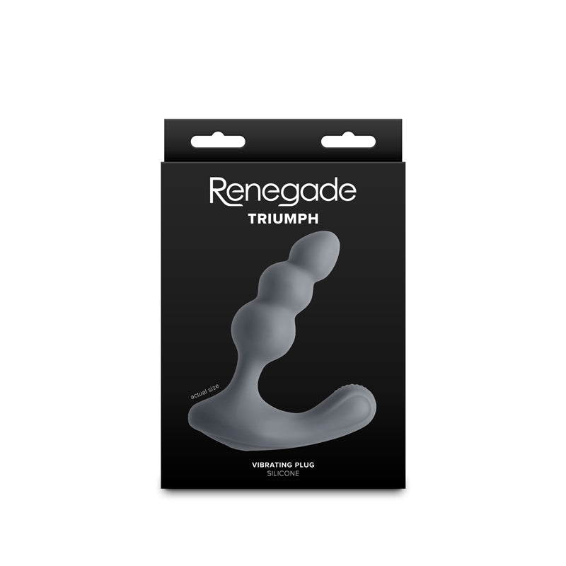 Renegade Thumper - Grey - Grey 13.1 cm USB Rechargeable Prostate Massager - NSN-1132-89
