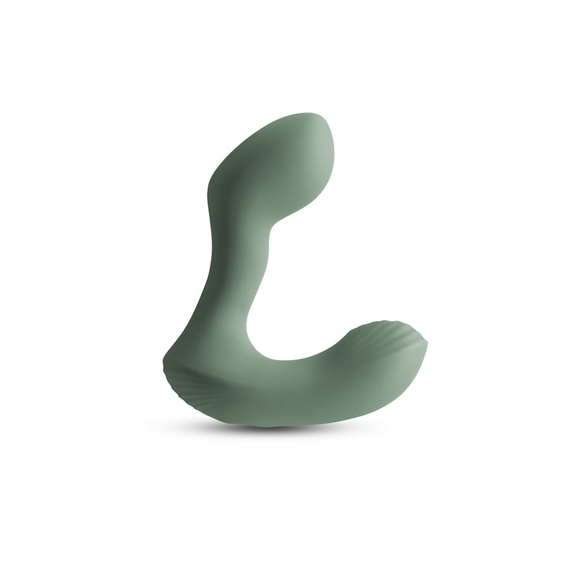 Renegade Outlaw - Sage - Green 12 cm USB Rechargeable Vibrating Prostate Massager-NSN-1161-38