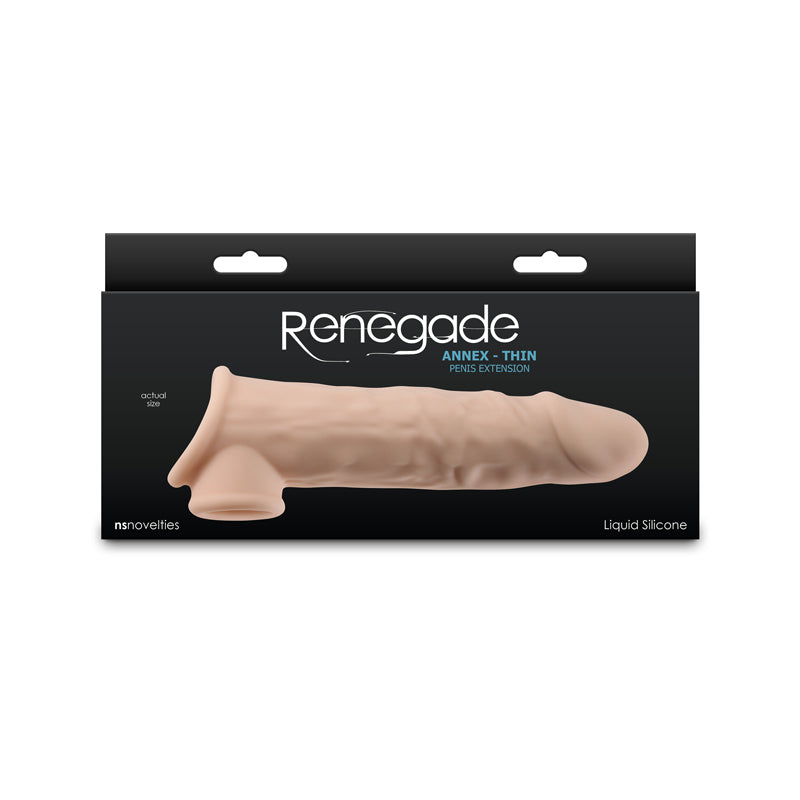 Renegade Annex - Thin - Flesh - Flesh 19.4 cm Penis Extender Sleeve-NSN-1165-01