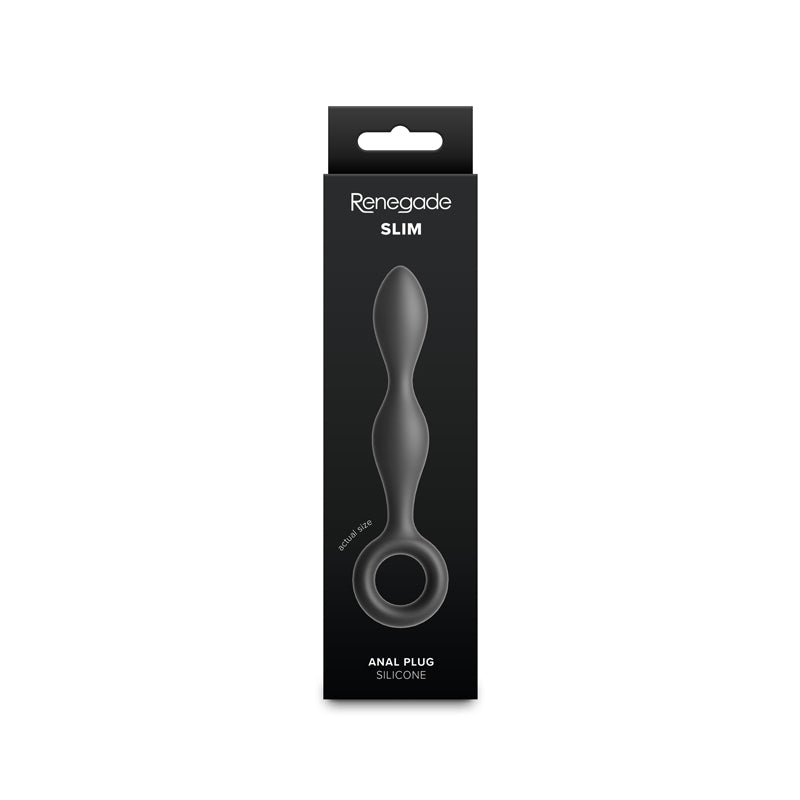 Renegade Slim - Black - Black 12.7 cm Anal Plug - NSN-1166-33