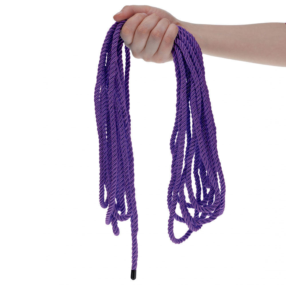 OUCH! Bondage Rope - 10 M - Purple - Purple Nylon Bondage Rope - 10 metre Length-OU1058PUR