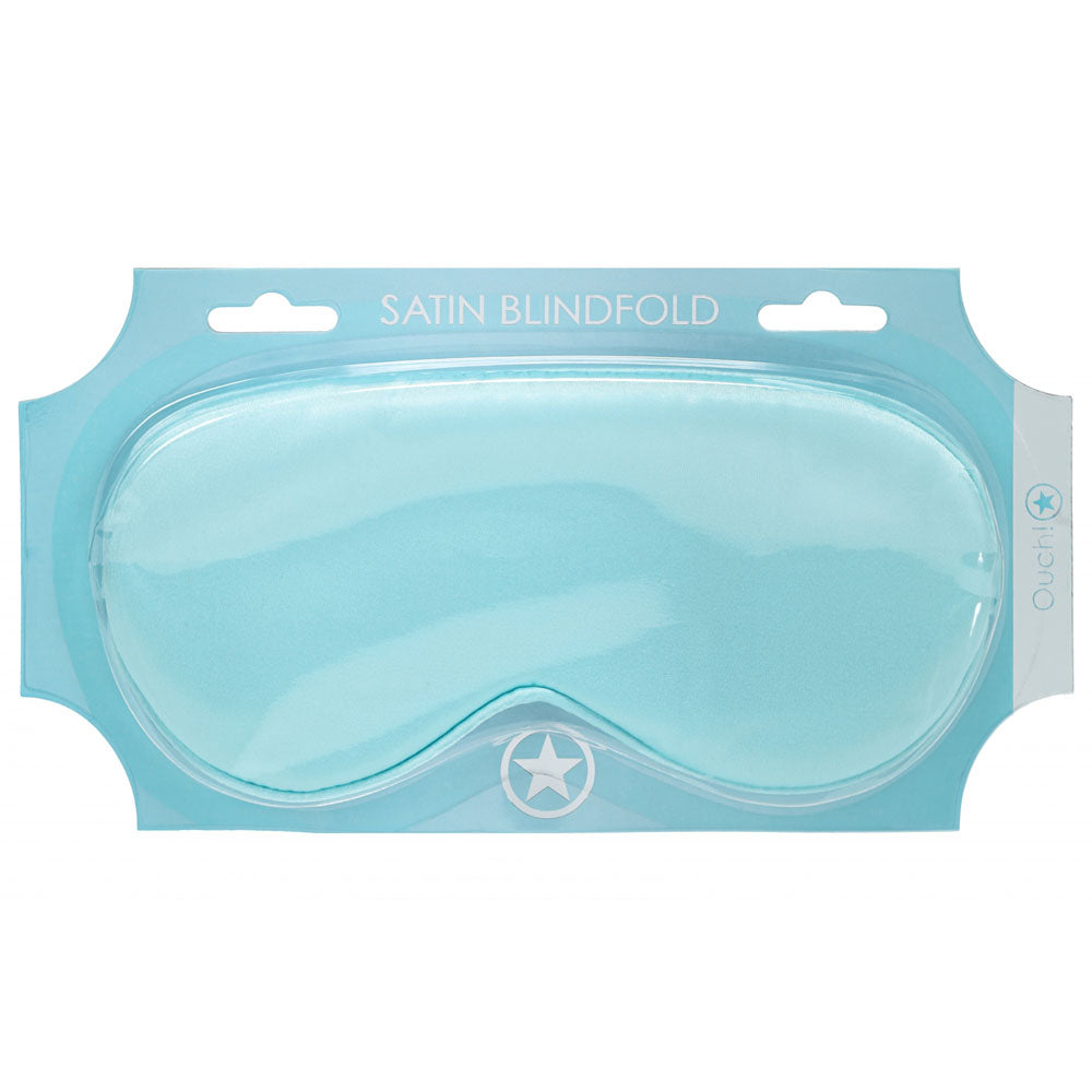 OUCH! Satin Mask - Powder Blue - Powder Blue Eye Mask - OU1060PBLU