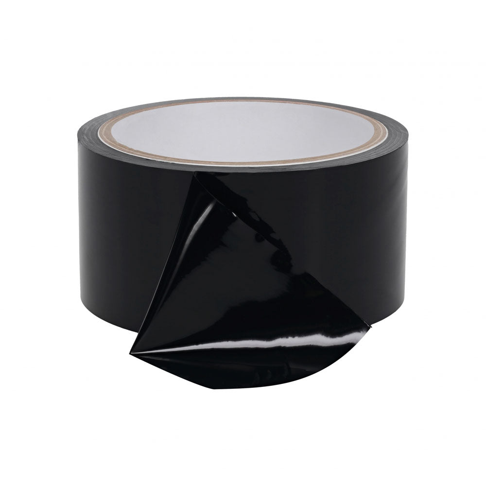 OUCH! PVC Non-Stick Tape - Black - Black Bondage Tape - 20 metre Length - OU1063BLK
