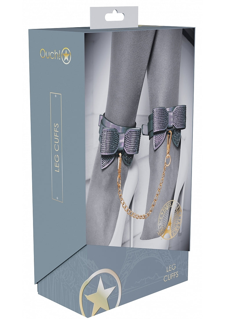 Ouch! Paris Collection - Leg Cuffs Black-OU982BLK