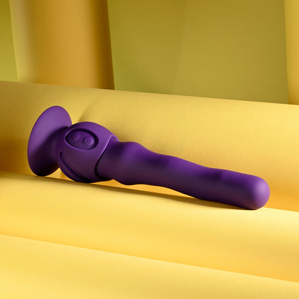 Playboy Pleasure WIGGLE IT - Purple 23.9 cm USB Rechargeable Wiggling Vibrator-PB-RS-6893-2