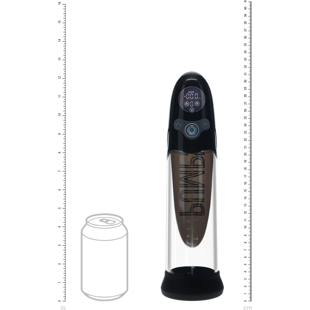 PUMPED Aqua-Pro Auto Pump - Black - Black/Clear USB Rechargeable AI-Enabled Submersible Auto Penis Pump-PMP053BLK