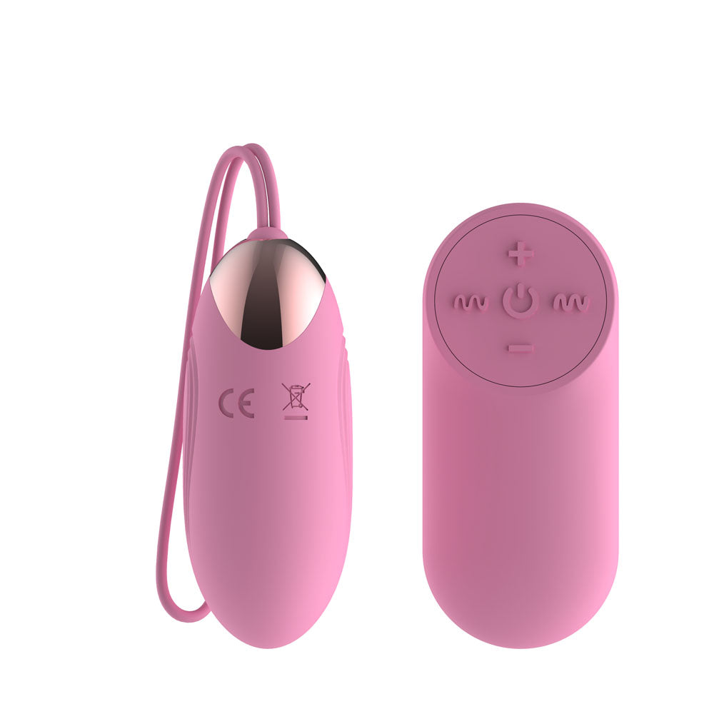 Passion Play Silicone Vibrating Egg - Small - Pink USB Rechargeable Vibrating Egg with Wireless