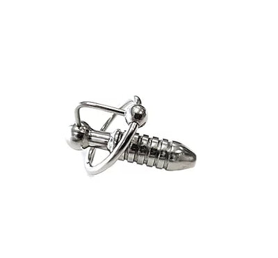 Stainless Steel Beaded Urethral Probe and Cockring-RBU088
