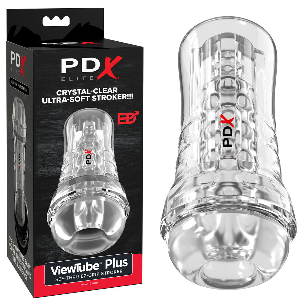 PDX Elite ViewTube EZ-Grip Stroker - Clear Stroker-RD557-20