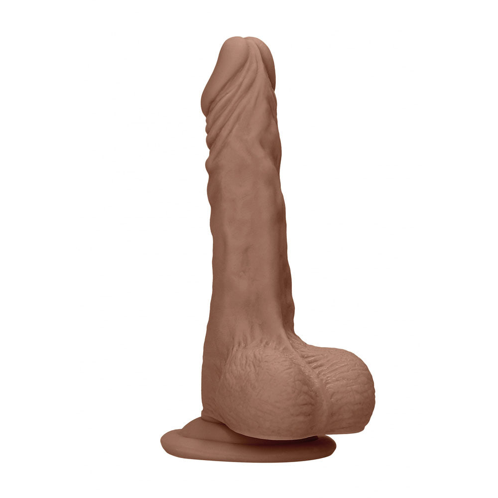 REALROCK 8 Realistic Dong with Balls - Tan - Tan 20.3 cm Dong - REA095TAN