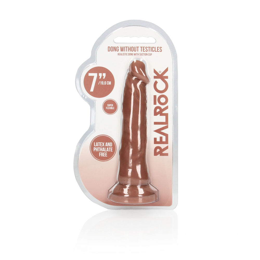 REALROCK 7 Realistic Dildo - Tan - Tan 17.8 cm Dong - REA098TAN
