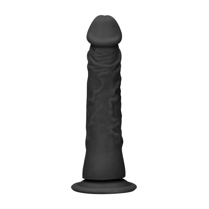 REALROCK 8 Realistic Dildo - Black 20.3 cm Dong - REA099BLK