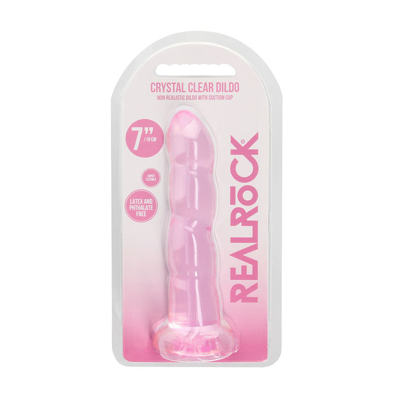 REALROCK Non Realistic Dildo With Suctio - - REA110PNK