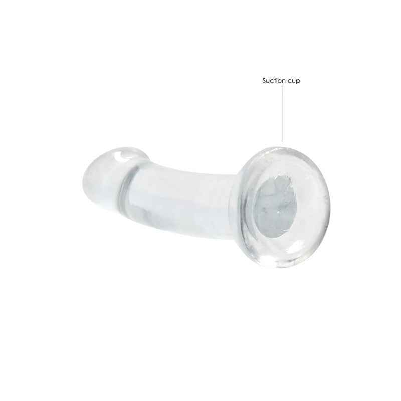 REALROCK Non Realistic Dildo With Suction Cup - 17 cm - Clear 17 cm Dong - REA111TRA