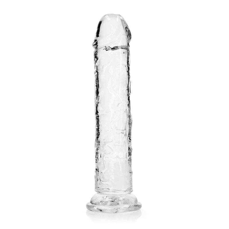REALROCK 25 cm Straight Dildo - Clear - Clear 25 cm (10) Dong - REA154TRA