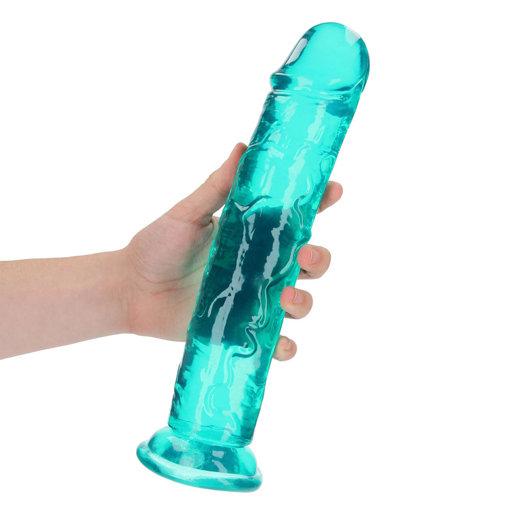 REALROCK 31 cm Straight Dildo - Turquoise - Turquoise 31 cm (11) Dong - REA156TUR