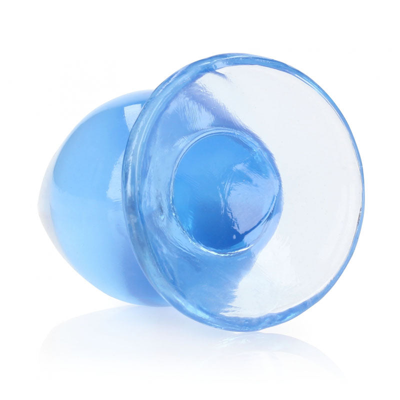 REALROCK 9 cm Anal Plug - Blue - Blue 9 cm (3.5) Butt Plug - REA161BLU