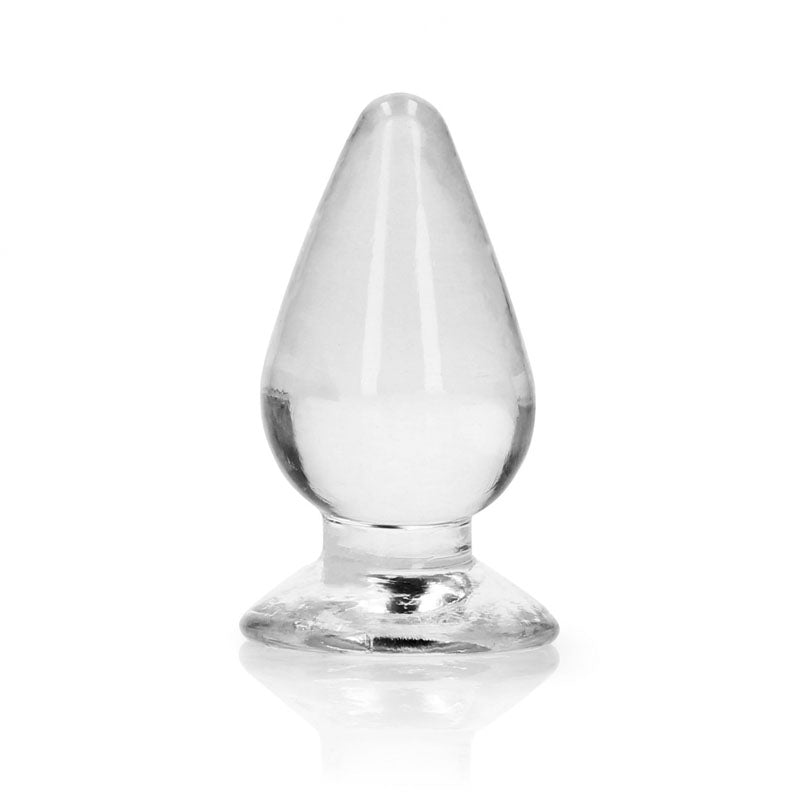 REALROCK 9 cm Anal Plug - Clear - Clear 9 cm (3.5) Butt Plug - REA161TRA