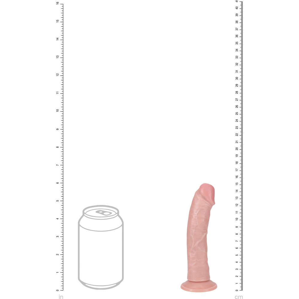 REALROCK 15cm Vibrating Cock - Flesh - Flesh 15.2 cm (6) USB Rechargeable Vibrating Dong - REA187FLE