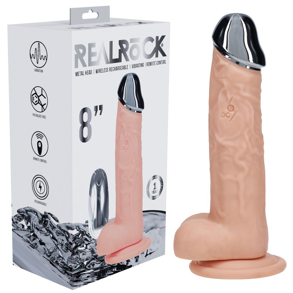 Intense Pleasure with RealRock Metal Head Dildo