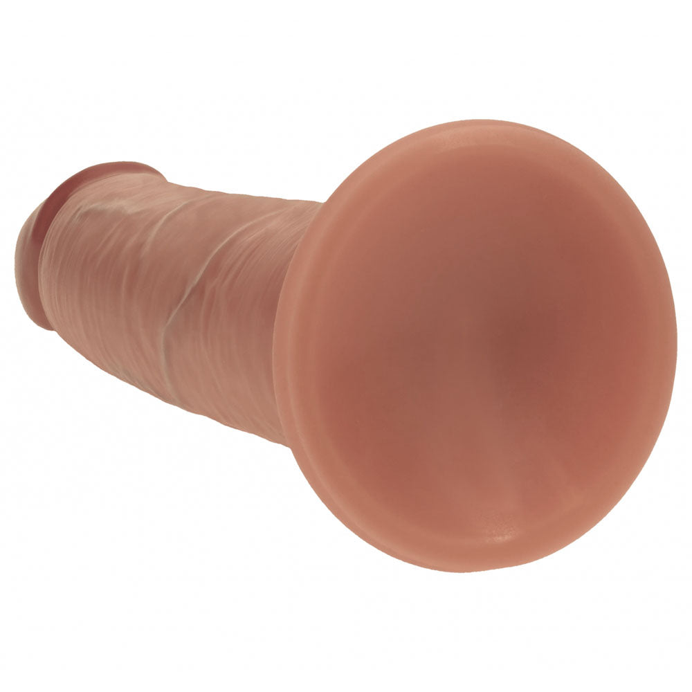 REALROCK Dual Density 8 Sliding Skin Silicone Dildo - Tan - Tan 20.5 cm Sliding Skin Dildo