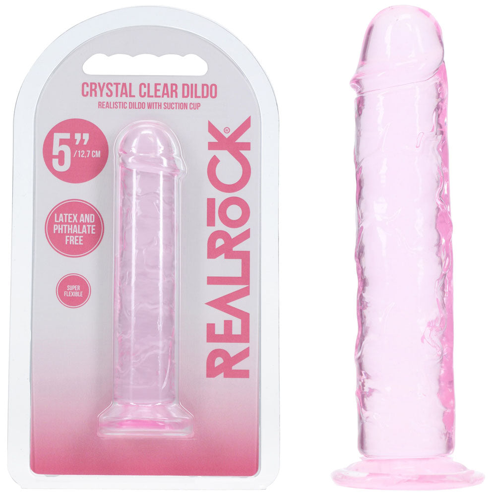 REALROCK Realistic 5 Dildo - Pink - Pink 12.7 cm Dildo