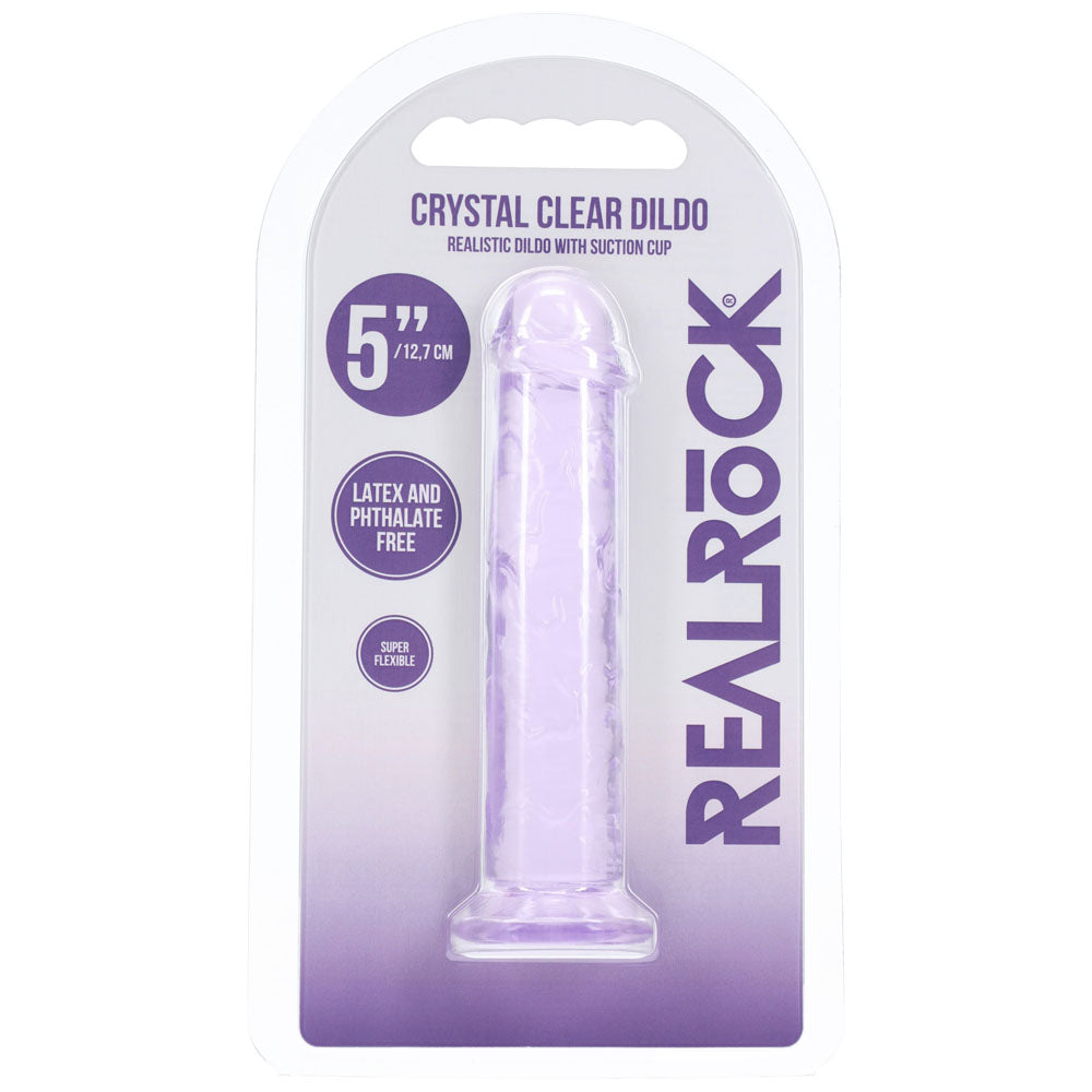 REALROCK Realistic 5 Dildo - Purple - Purple 12.7 cm Dildo