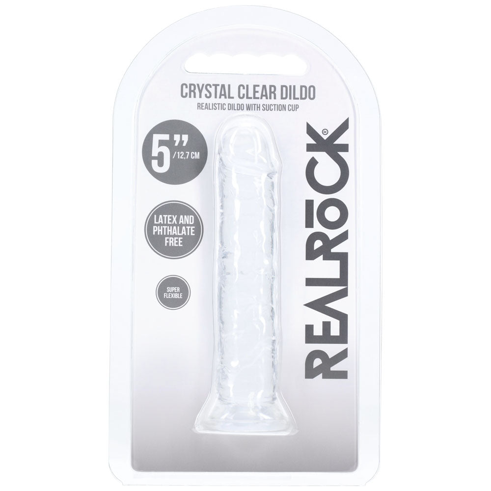 REALROCK Realistic 5 Dildo - Clear - Clear 12.7 cm Dildo