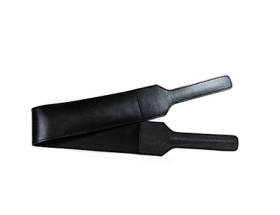 Leather Open Folded Paddle Black-RFOP1128BK