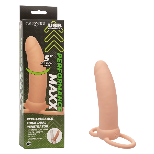 Performance Maxx Rechargeable Thick Dual Penetrator - Ivory-SE-1634-00-3