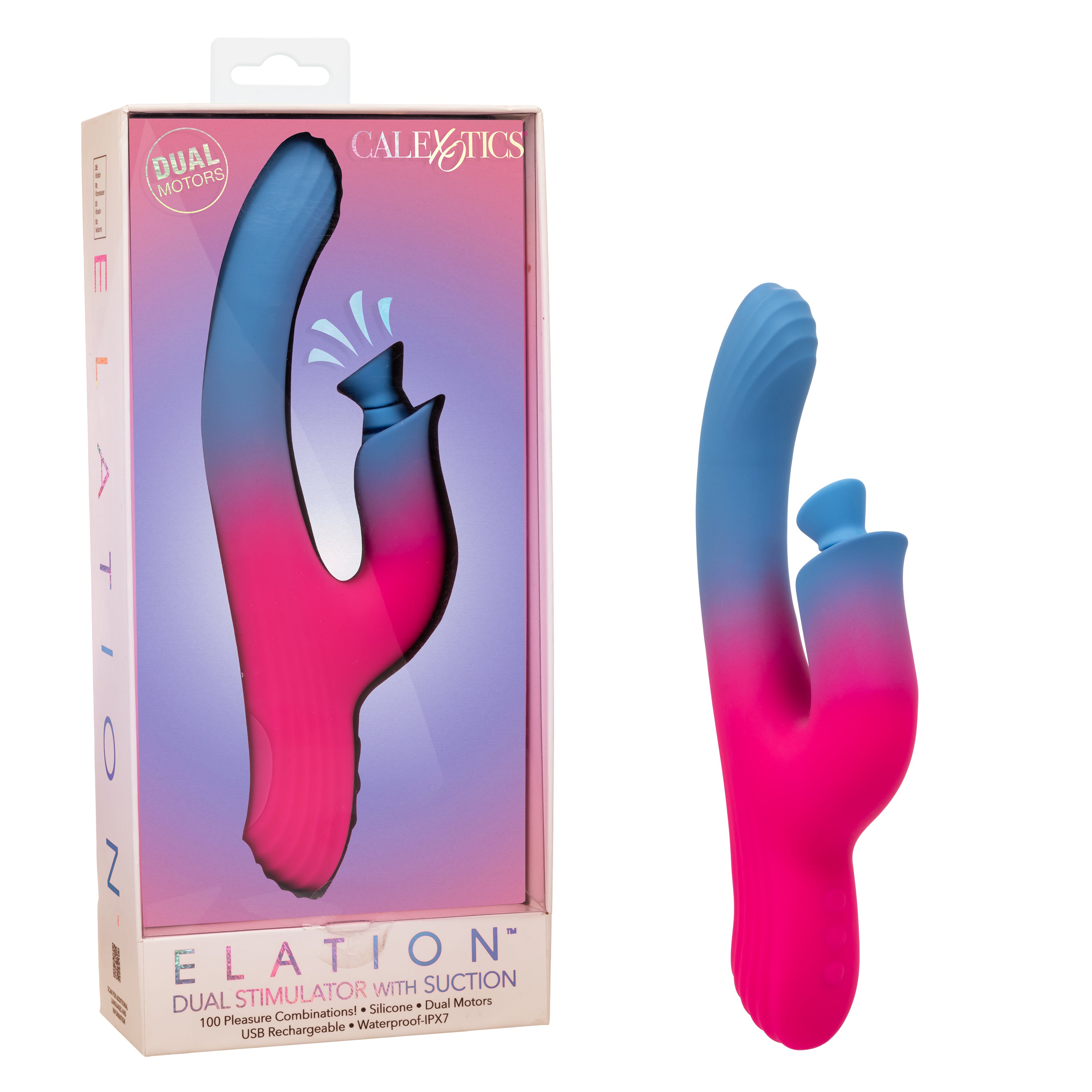 ELATION DUAL STIMULATOR WITH SUCTION-SE-4374-20-3