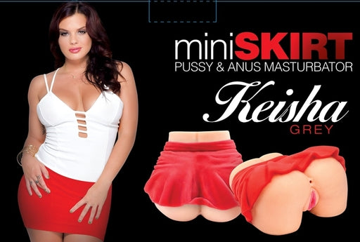 Mini Skirt Keisha Grey Pussy & Ass Masturbator-SK-KGREY-001