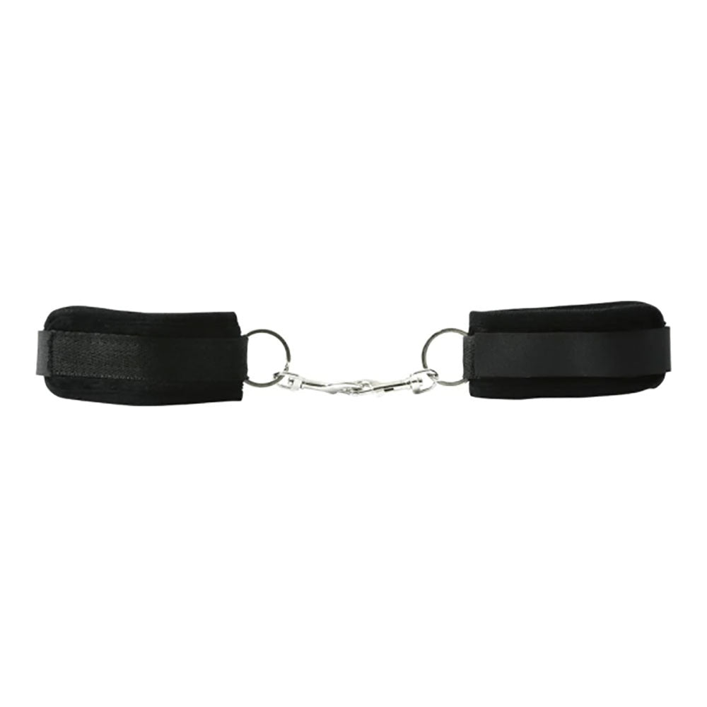 Sex & Mischief Black Beginners Handcuffs - Black Restraints - SS10028