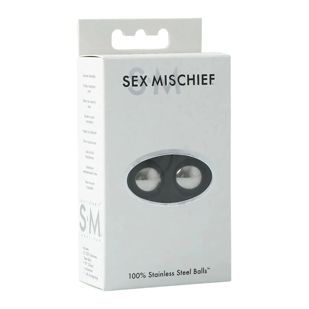 Sex & Mischief 100% Stainless Steel Balls - Stainless Steel Ben Wa Balls - SS10084