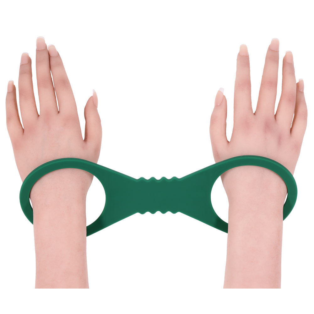 Sex & Mischief Indica Large Silicone Cuffs - Green Large Restraints - SS10220