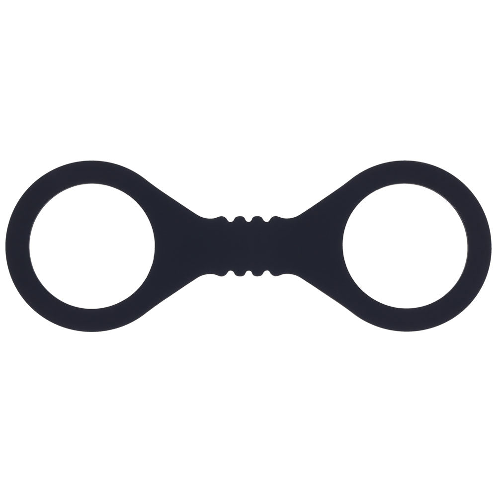 Sex & Mischief Shadow Small Silicone Cuffs - Black Small Restraints - SS10227