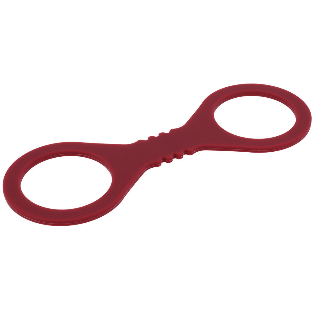 Sex & Mischief Enchanted Small Silicone Cuffs - Burgundy Small Restraints - SS10231