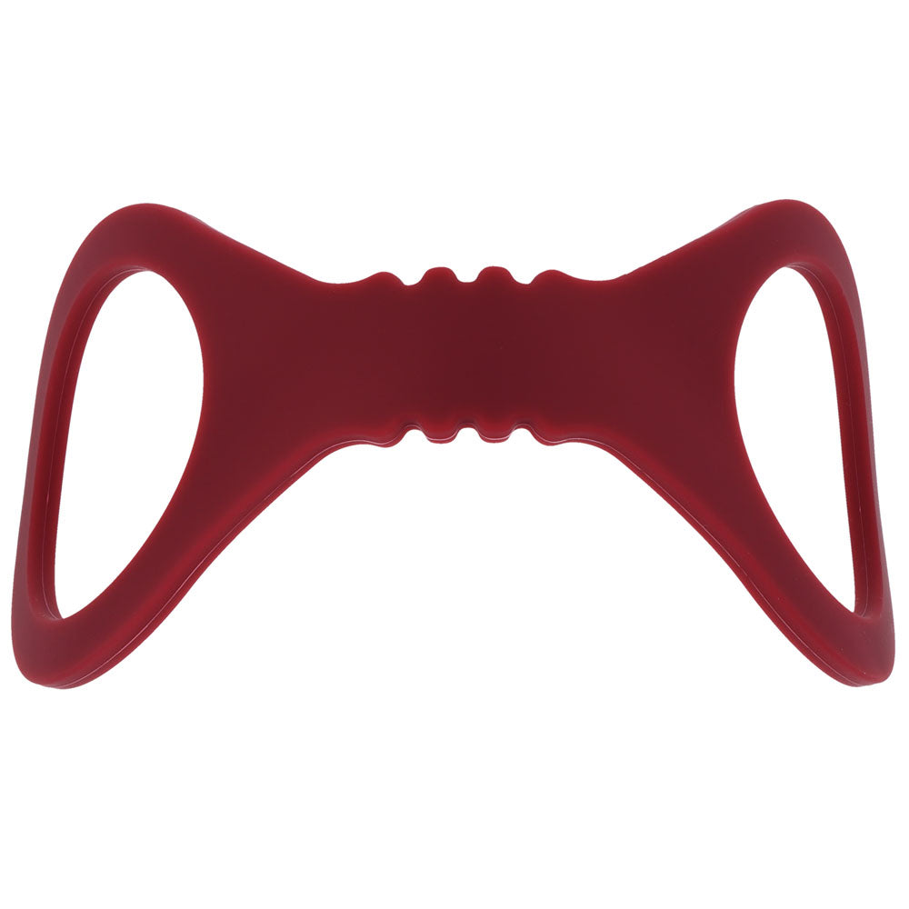 Sex & Mischief Enchanted Small Silicone Cuffs - Burgundy Small Restraints - SS10231