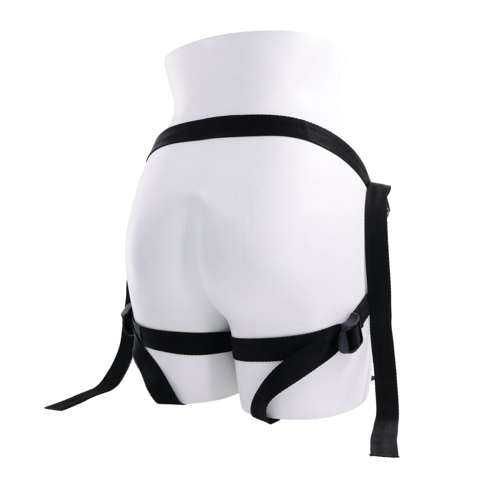 SPORTSHEETS Velvet Noir Strap On - Black Adjustable Strap-On Harness (No Probe Included)-SS37007