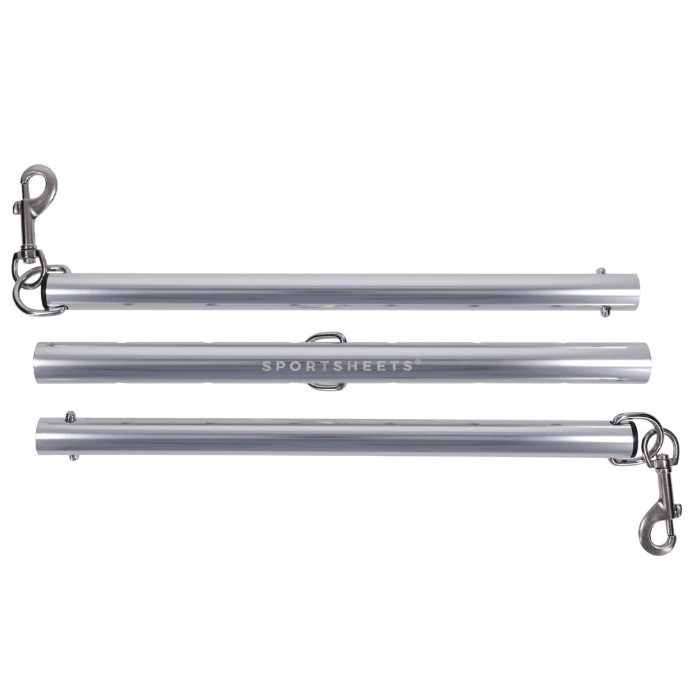 SPORTSHEETS Signature Adjustable Spreader Bar - Silver Metal Adjustable Spreader Bar (No Cuffs Included) - SS68109