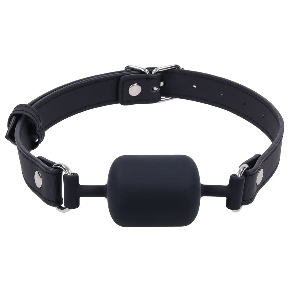 SPORTSHEETS Signature Midnight Muse Barrel Gag - Black Mouth Restraint - SS68118