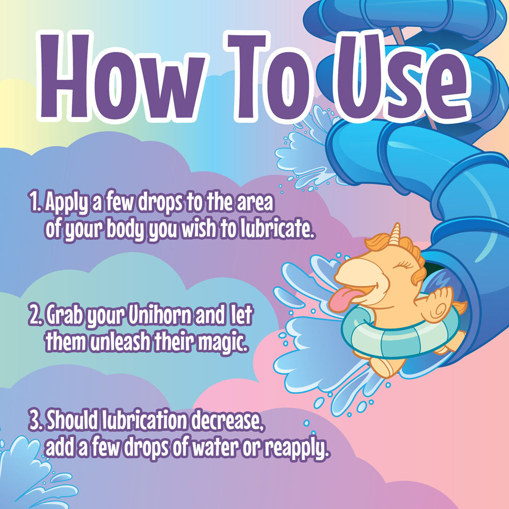 Unihorn Water-Slide Lubricant - Water Based Lubricant - 130 ml Bottle-UNILUBWS4