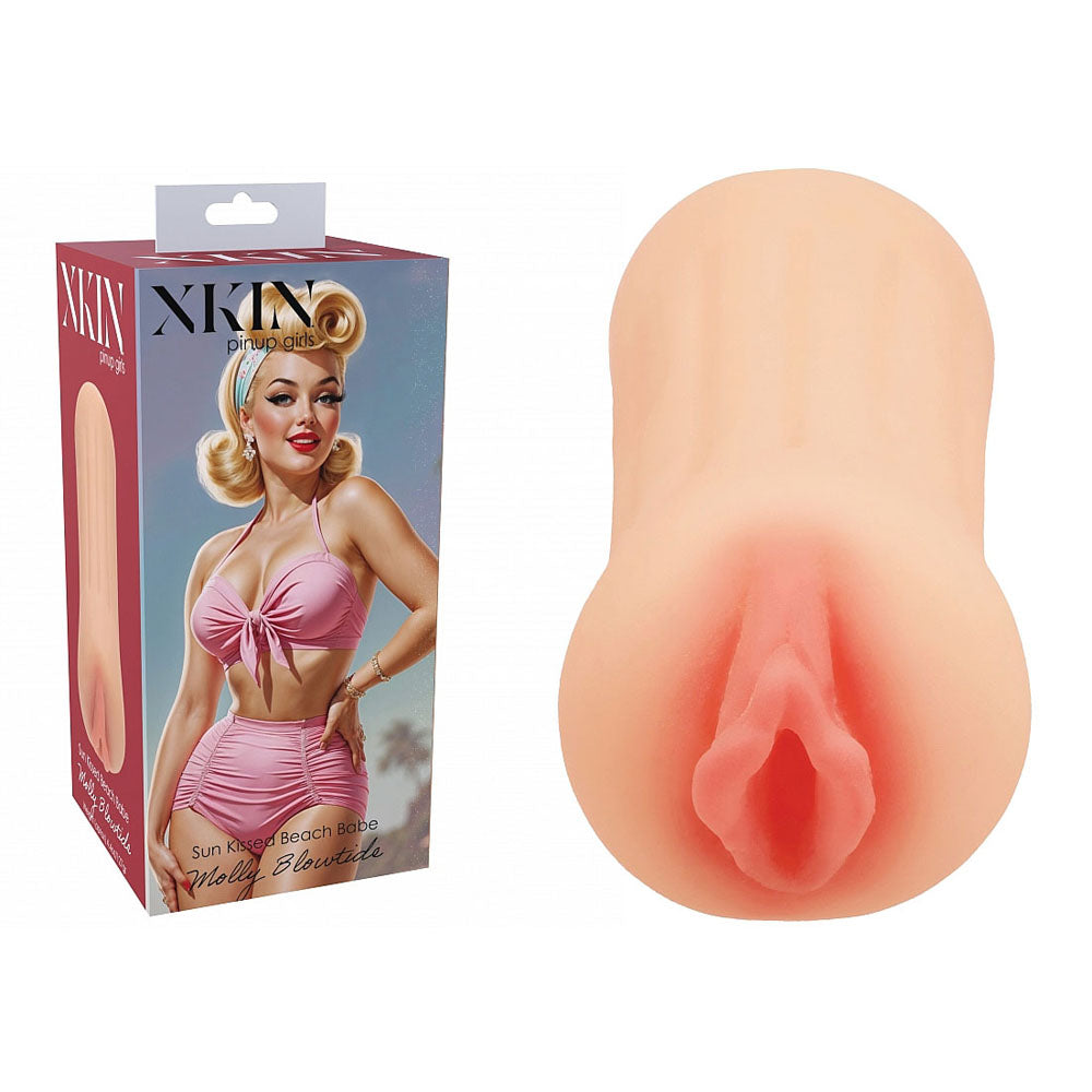 XKIN PinUp Girls - Molly Blowtide - Flesh 12 cm Vagina Stroker - XKN001FLE
