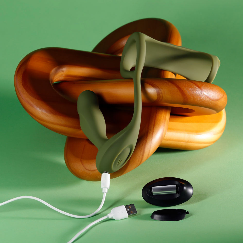 Zero Tolerance PROSTATE POWER PACK - Green USB Rechargeable Vibrating Prostate Massager with Co